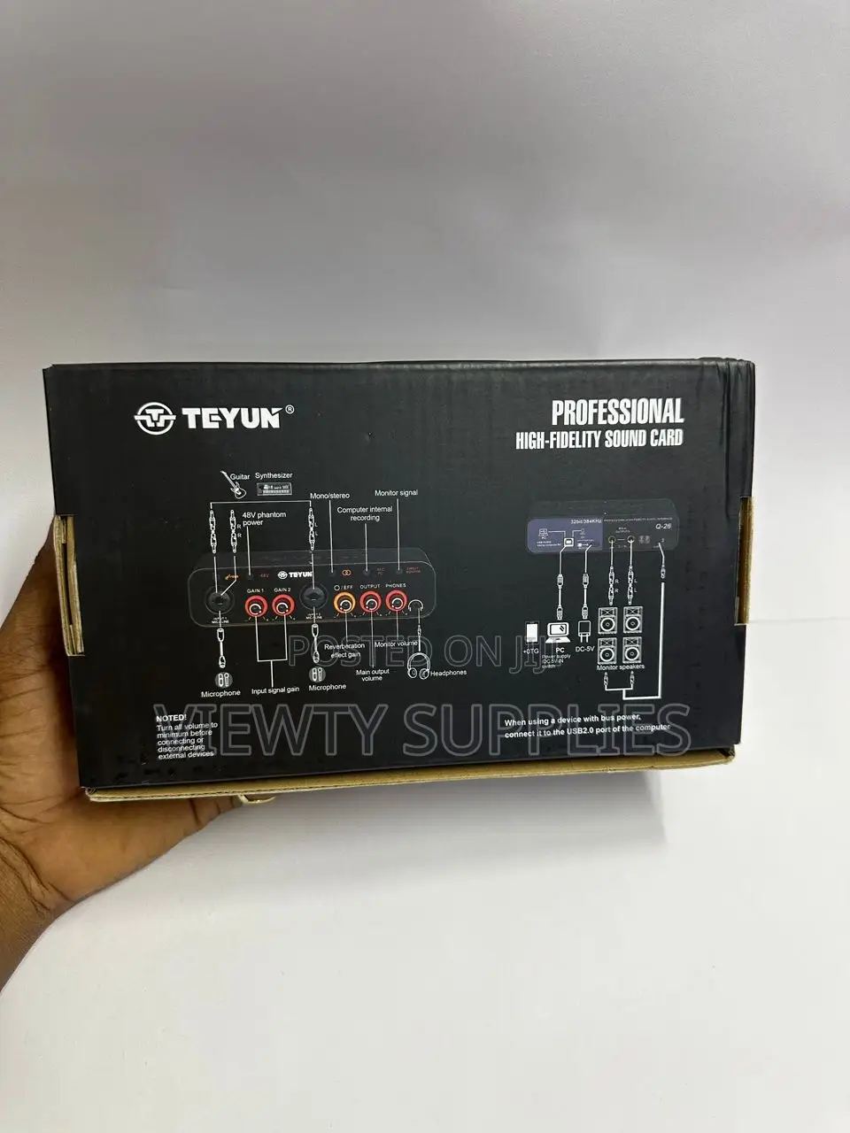 Teyun Q-26 Professional Audio Interface Sound Card.