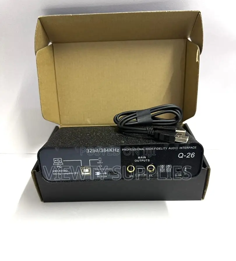 Teyun Q-26 Professional Audio Interface Sound Card.