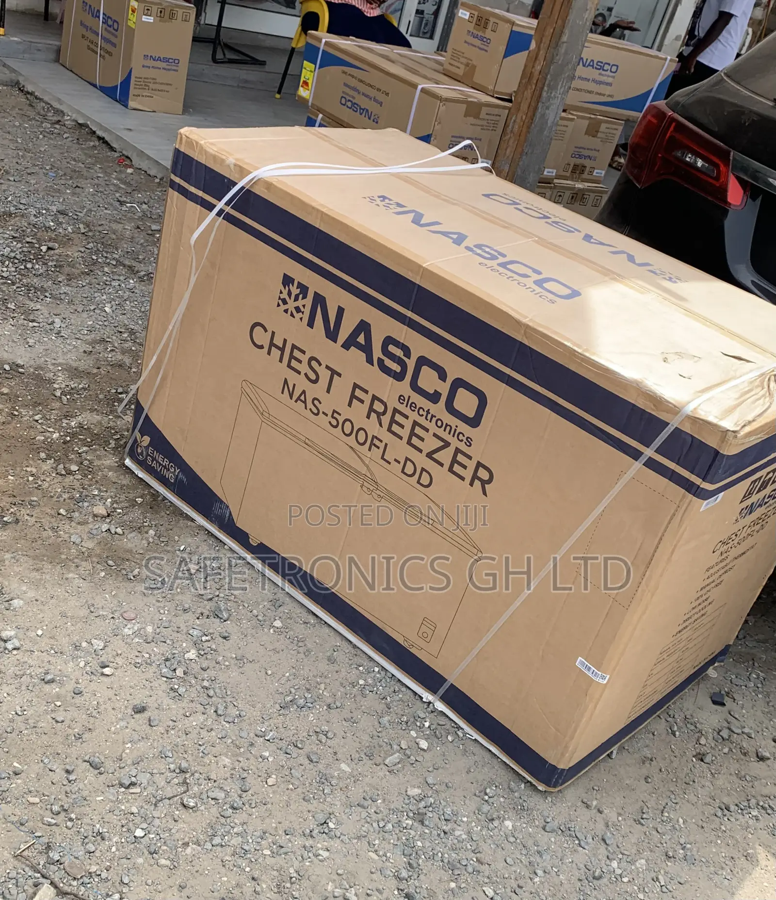 Original New Nasco 400ltrs Double Door Chest Freezer Nas-500fl-Dd