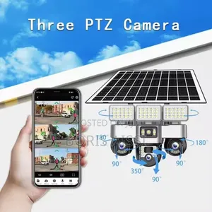 V380 Pro 3 Lens 4g Solar Smart Alarm Security PTZ CCTV 2ways Audio