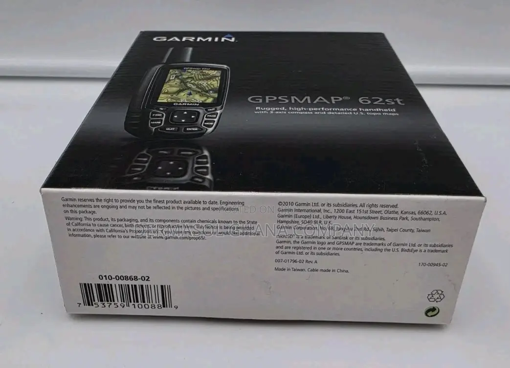Garmin Gpsmap 62st GPS Bundle, Hiking Geocache