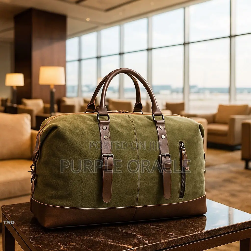 Spacious Leather Duffle Bag