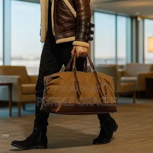 Spacious Leather Duffle Bag