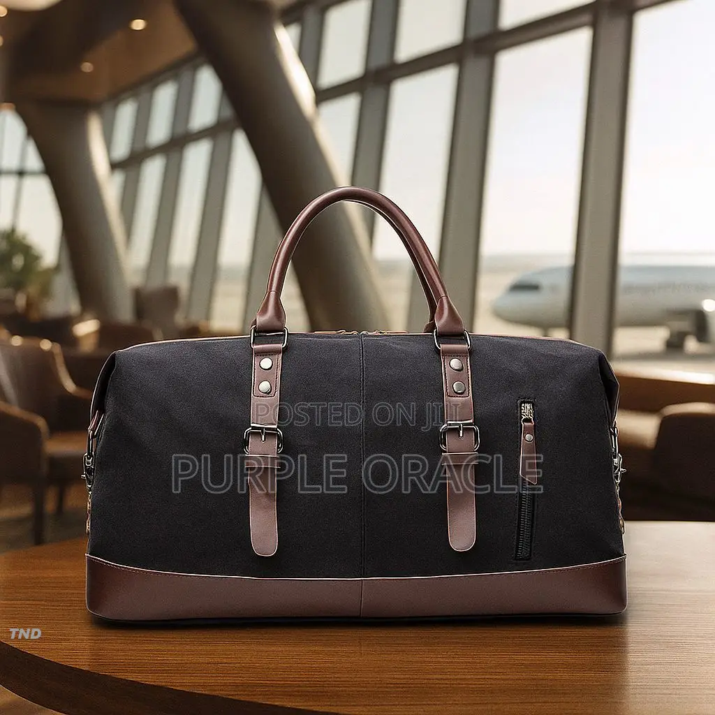 Spacious Leather Duffle Bag
