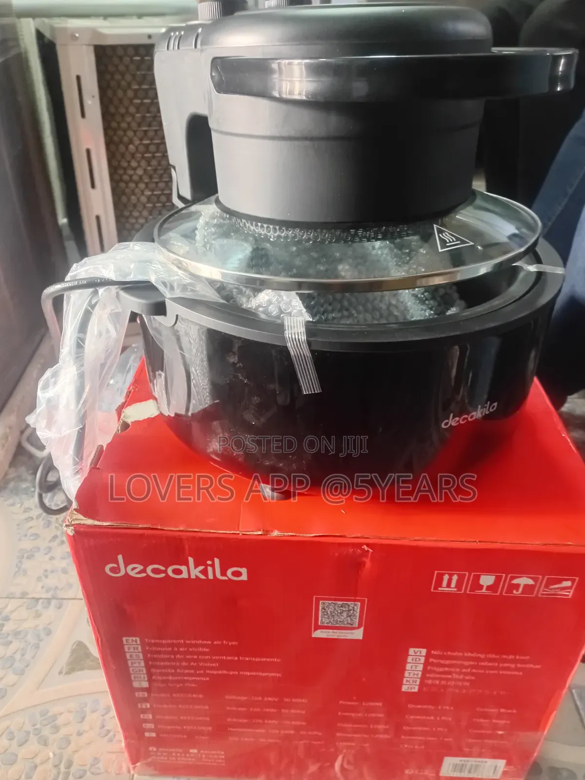 Decakila 5 Litres Transparent Air Fryer Signature.