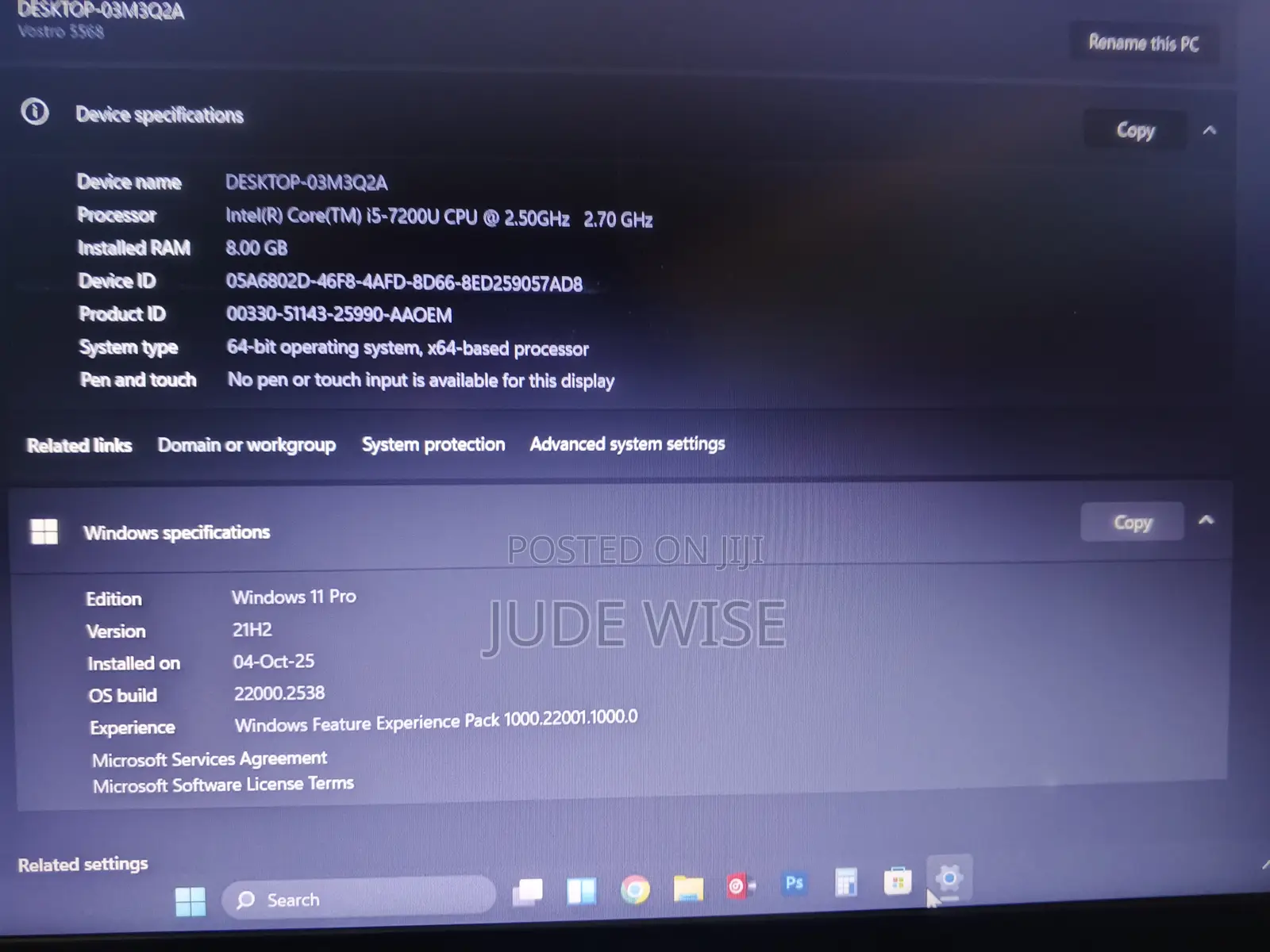 Laptop Dell Vostro 15 5000 8GB Intel Core i5 SSD 256GB