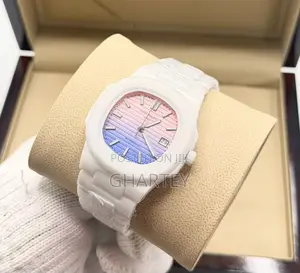 Patek Philippe White Ceramic Chronograph Watch – Sleek Luxury Watch