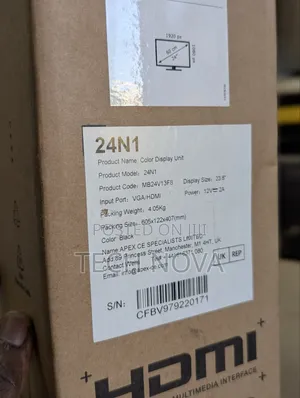 Koorui 24n1 24" FHD Business Ips Monitor 75hz Hdmi Vga Port Black