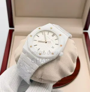 Audemars Piguet Ceramic Chronograph Watch - Black White