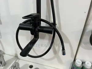 Durable 3 in 1 Bath Tap Shower Mixer Anti Rust, Black Colour A045
