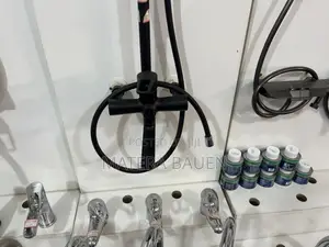 Durable 3 in 1 Bath Tap Shower Mixer Anti Rust, Black Colour A045