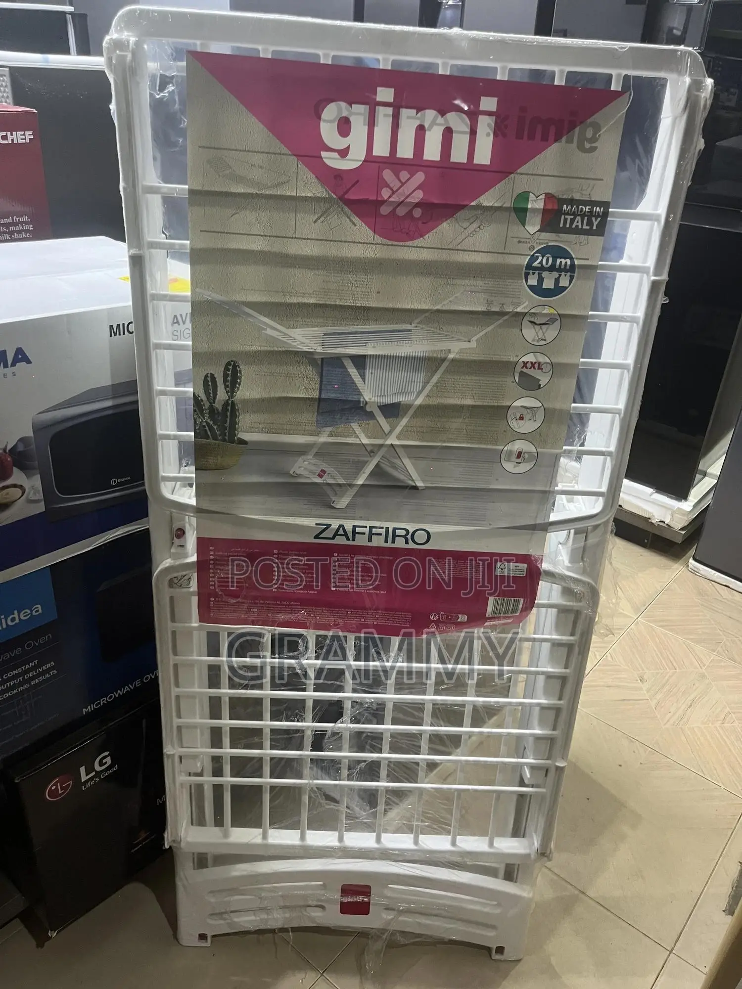 Gimi Zaffiro Xxl Foldable Clothes Drying Rack – 20m Drying Space