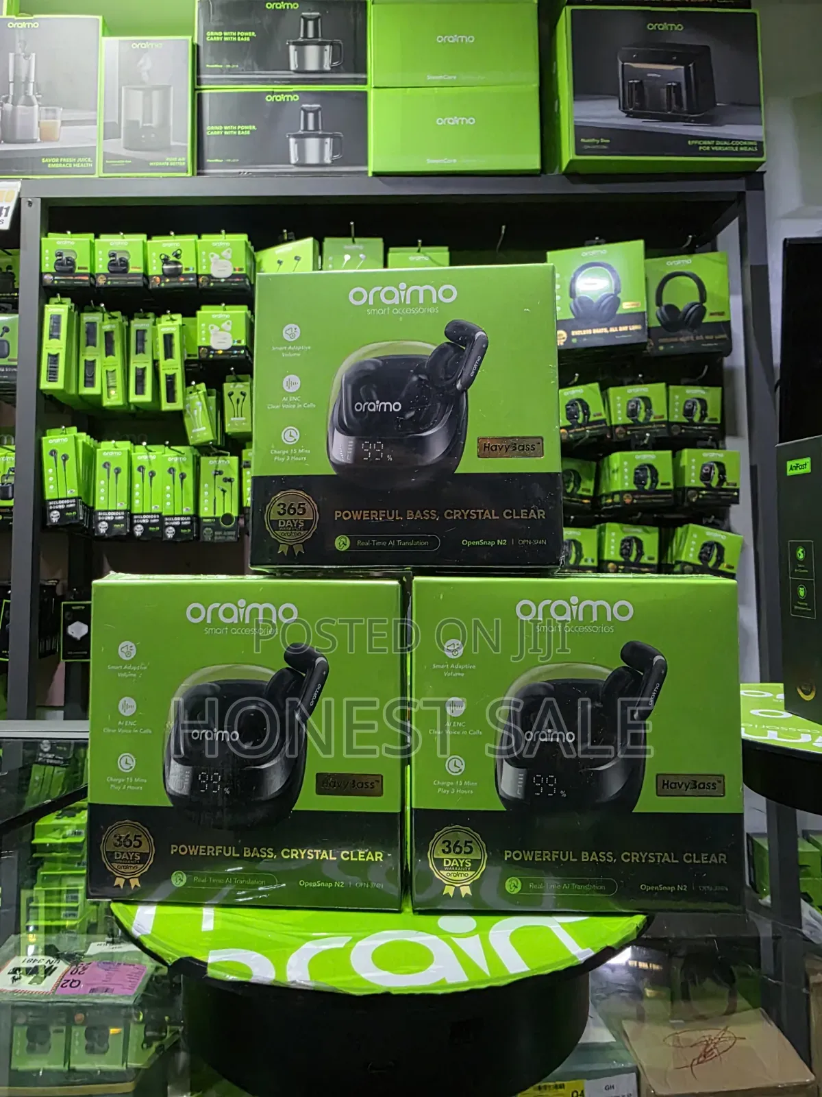Oraimo Opensnap N2 Deep Bass Open-Ear True Wireless Earbuds