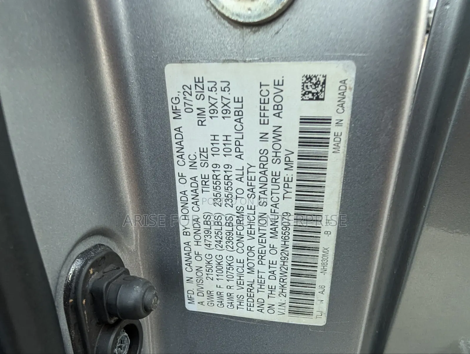 Honda CR-V Touring 2022 Silver