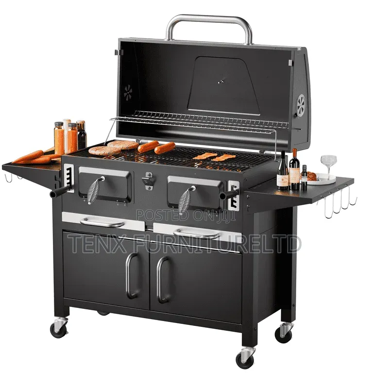Barbecue Stand With Wheels (Charcoal?
