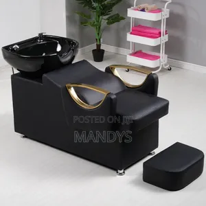 Salon Shampoo Backwash Unit / Shampoo Chair With Basin