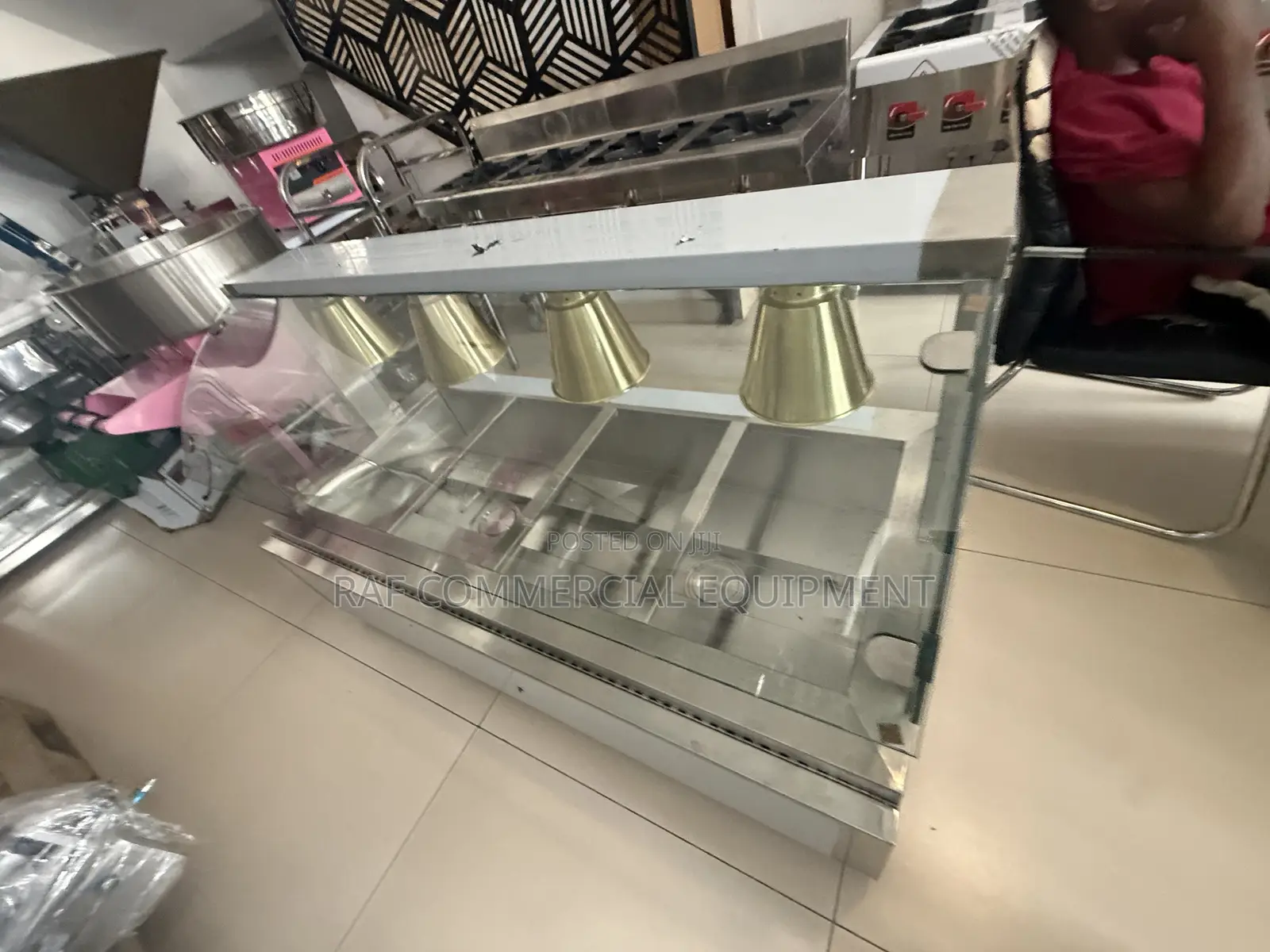 Commercial Tabeltop Bain Marie/Food Warmer 4 Pot With Glass