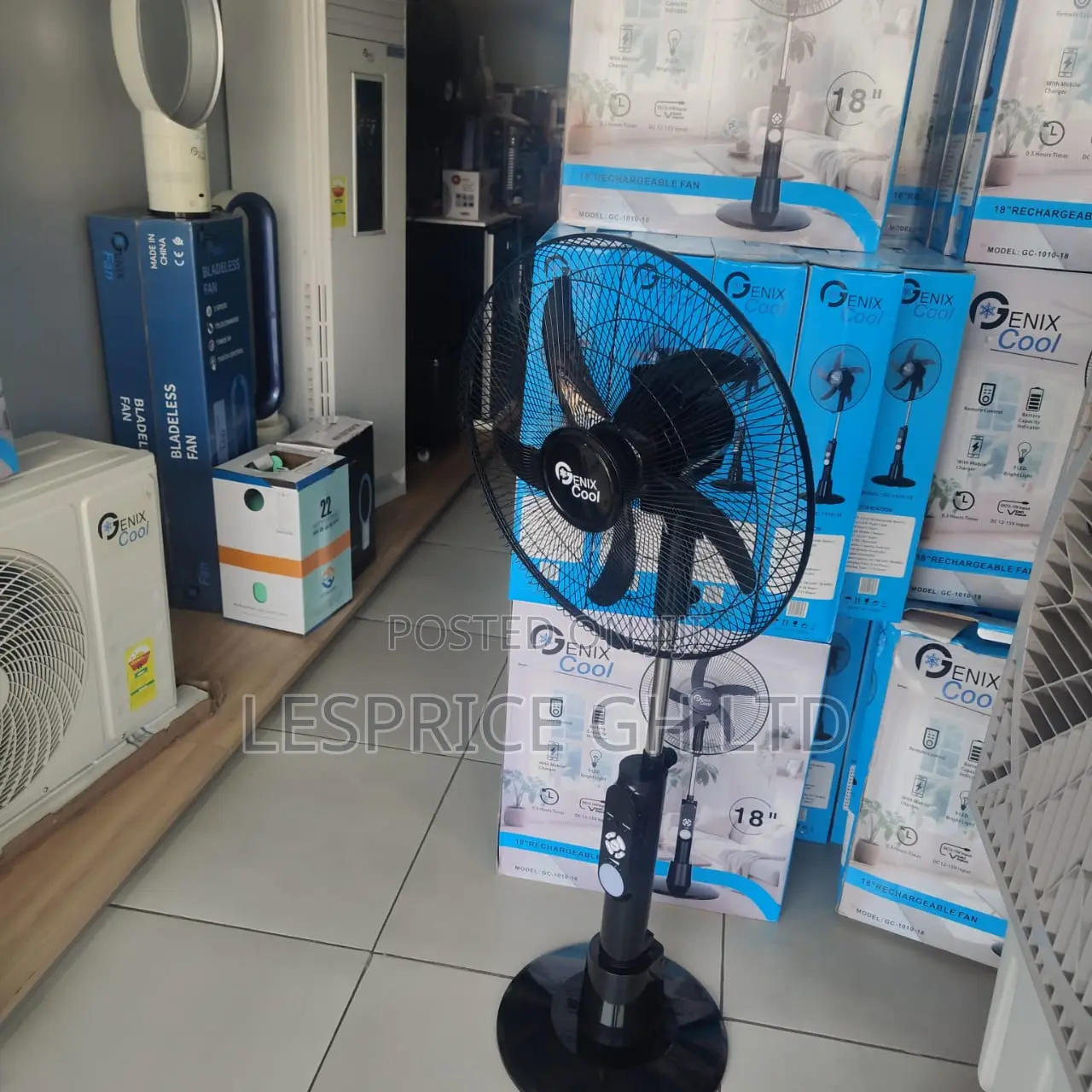 Genix Cool 18" Rechargeable Fan
