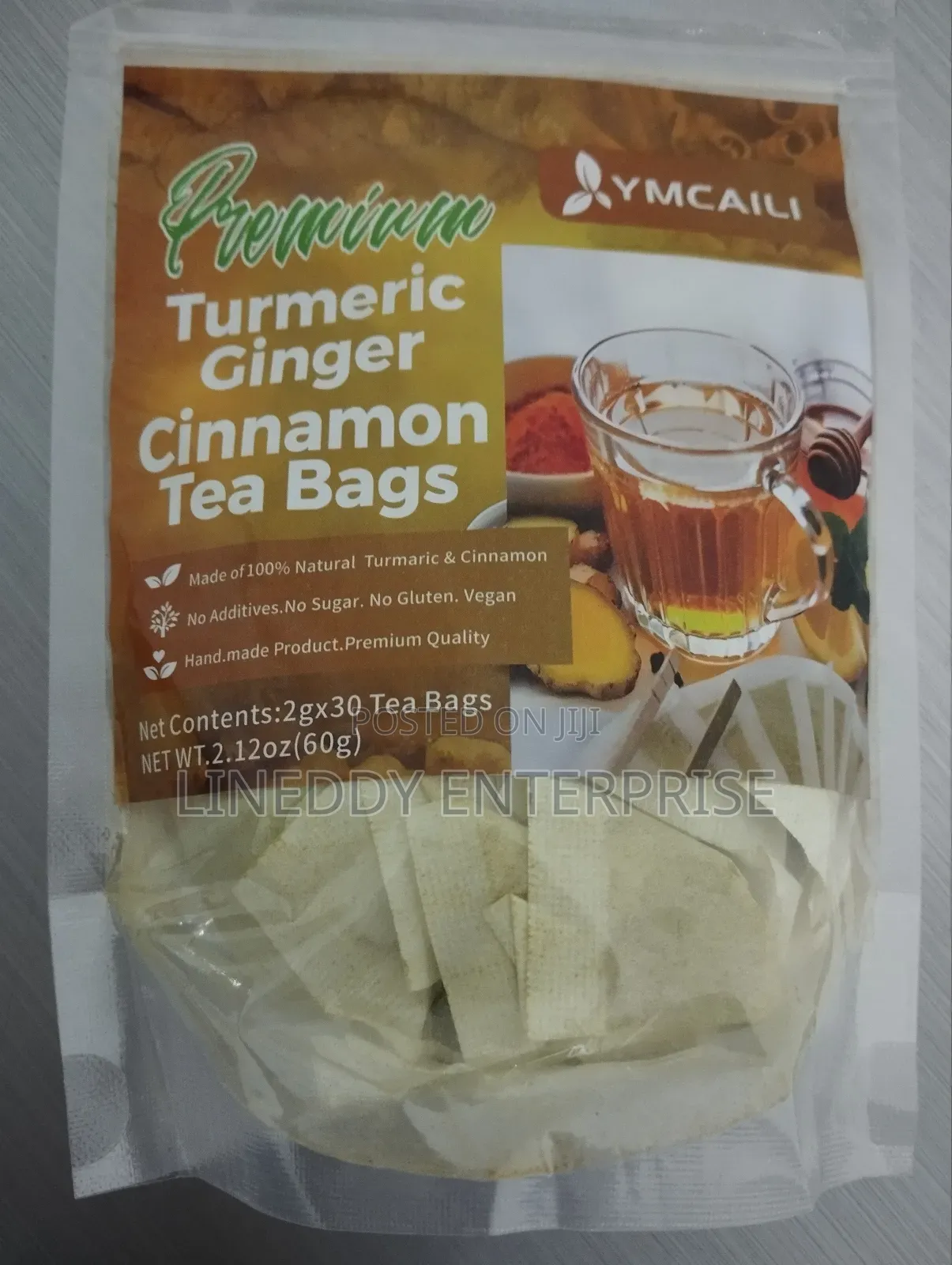 Tumeric, Ginger and Cinnamon Tea Bags to Refresh You for 30 Days