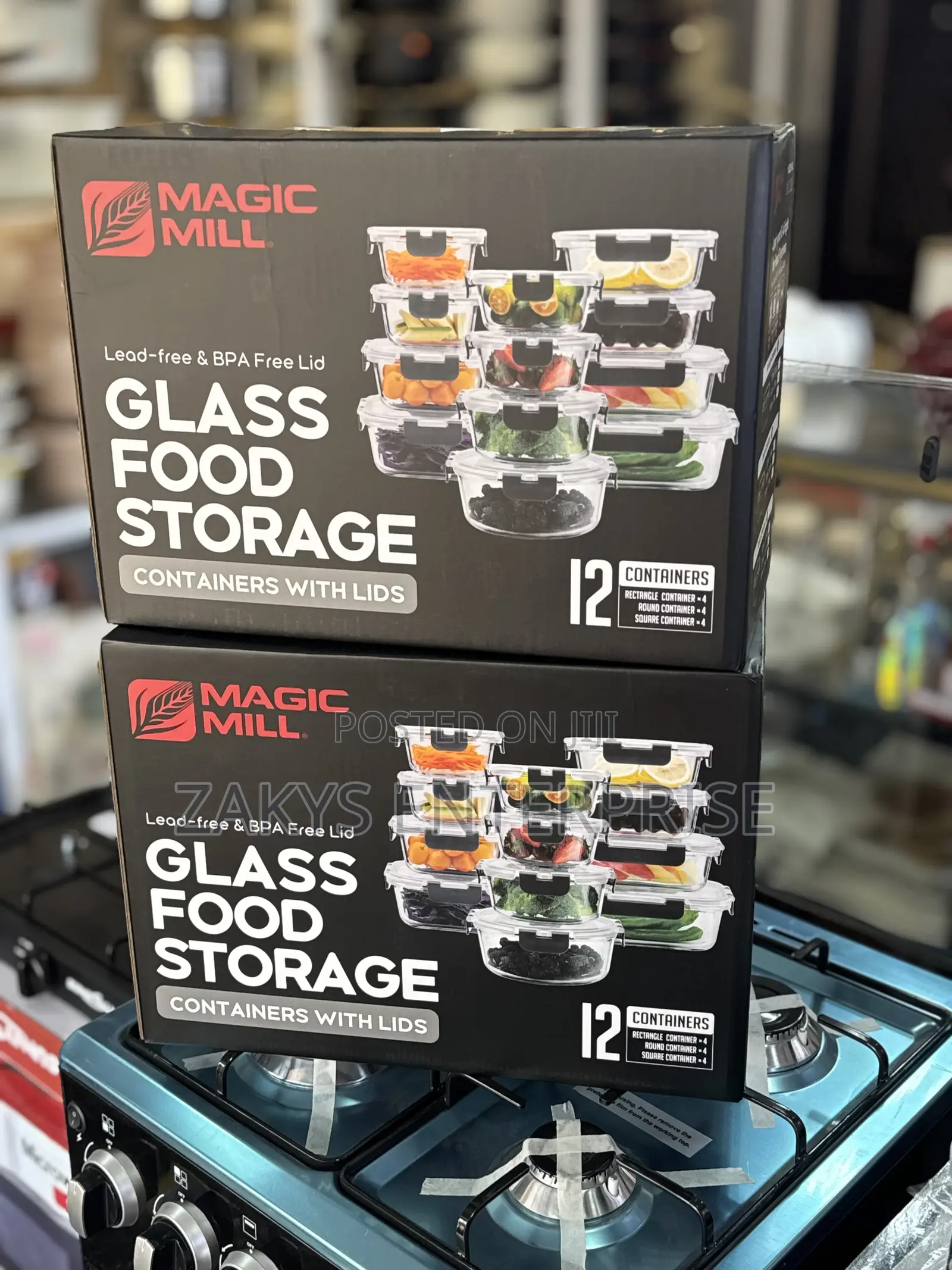 Magic Mill Airtight Glass Storage Bowls
