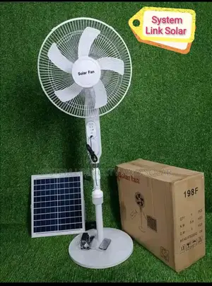 Solar Fan Fast Charging