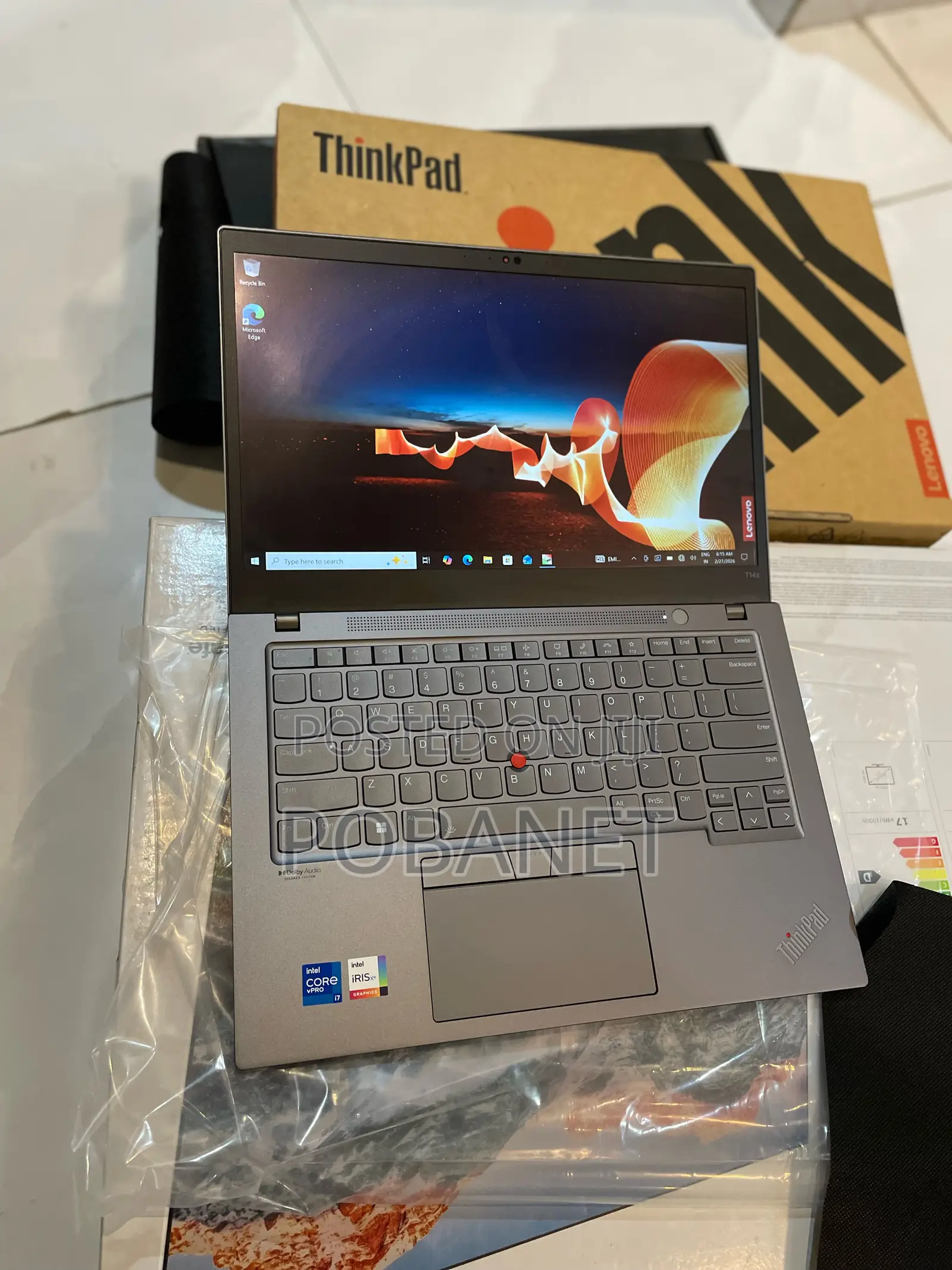 New Laptop Lenovo Thinkpad T14s Gen 2 16GB Intel Core i7 SSD 512GB
