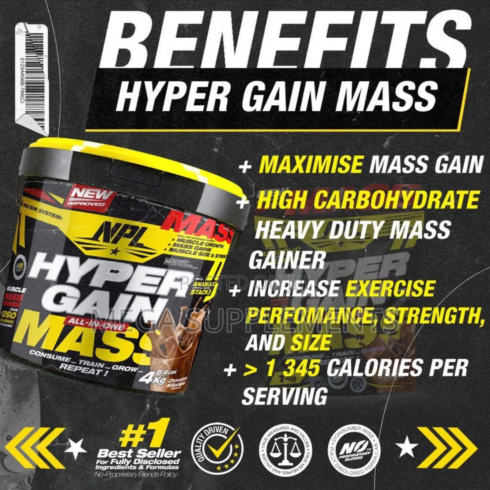 Hypergain Mass 4kg