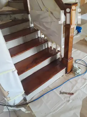 Parquet Flooring And Wooden Staircase