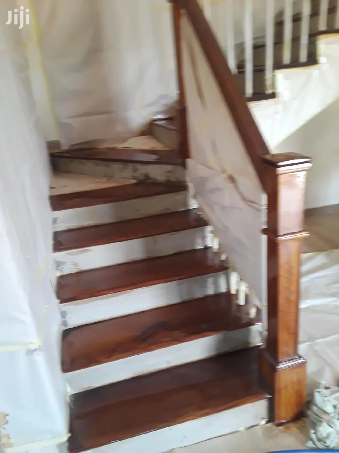 Parquet Flooring And Wooden Staircase