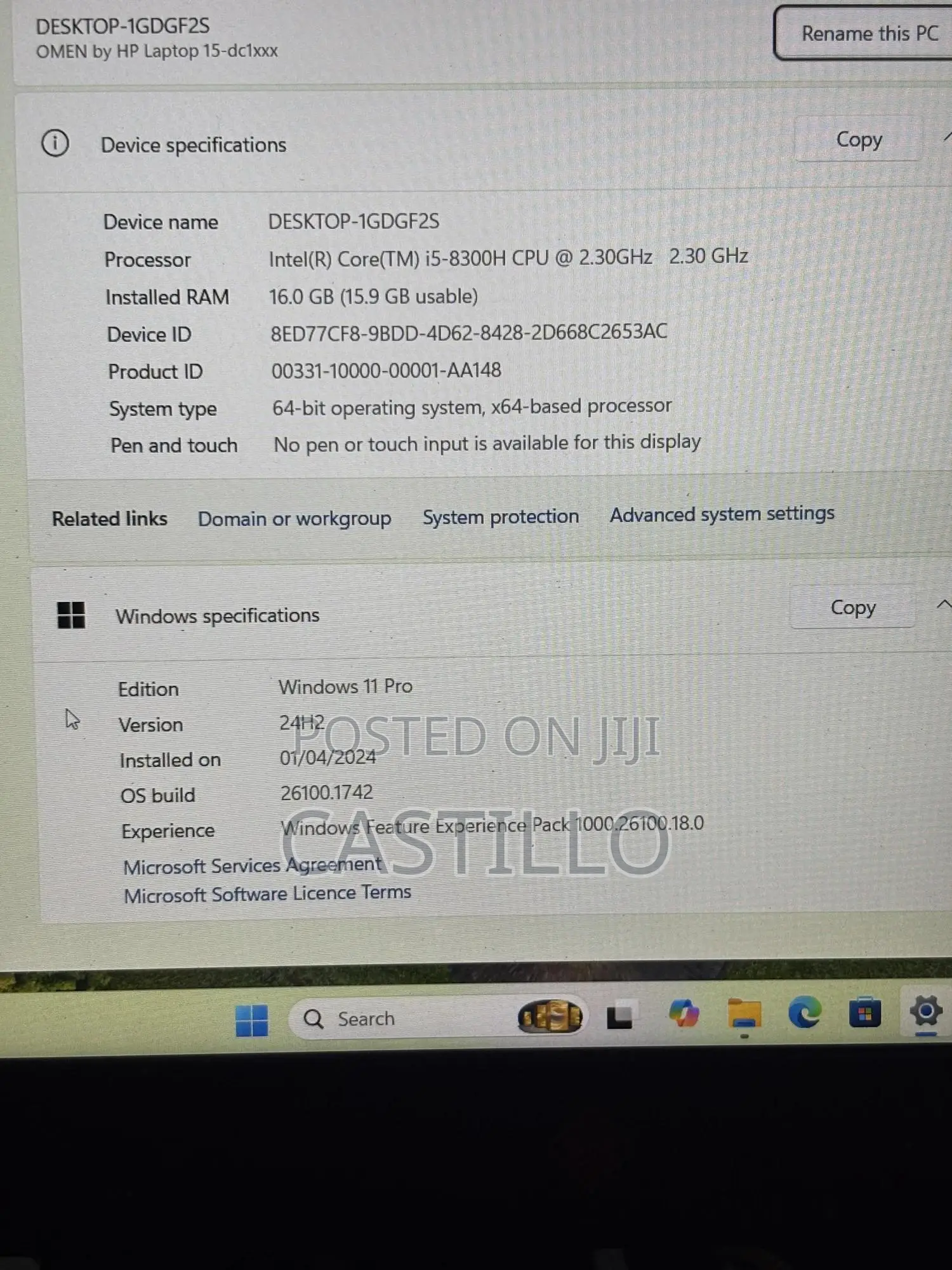 Laptop HP Omen 15 16GB Intel Core i5 SSD 512GB