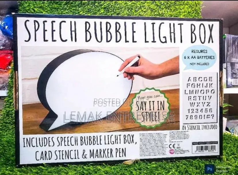 Speech Bubble Light Box