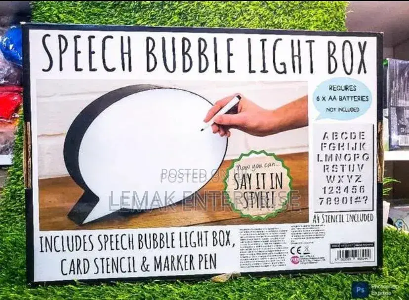 Speech Bubble Light Box
