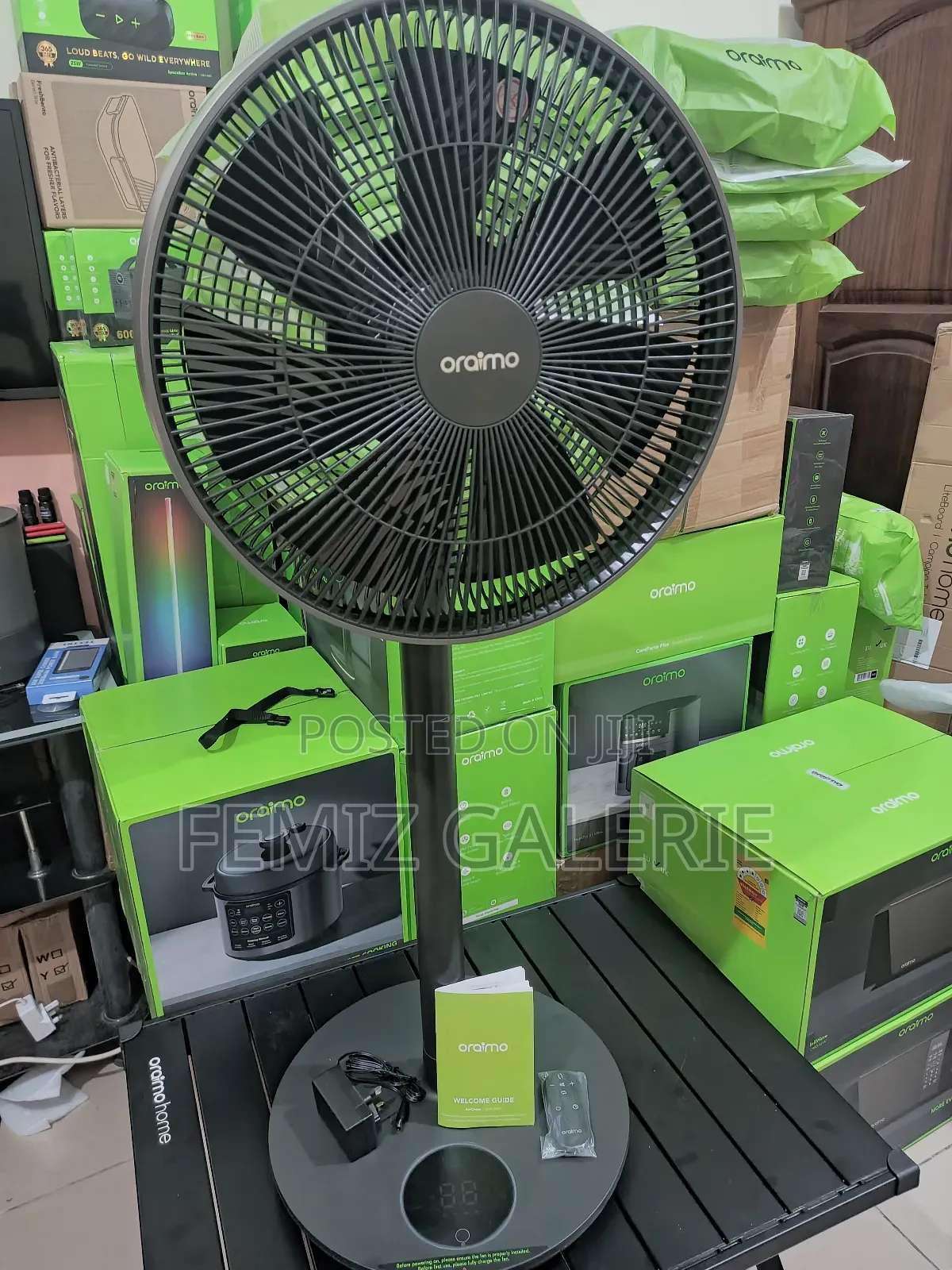 Oraimo Aircruze 14 Inch Rechargeable Pedestal Fan