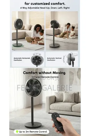 Oraimo Aircruze 14 Inch Rechargeable Pedestal Fan