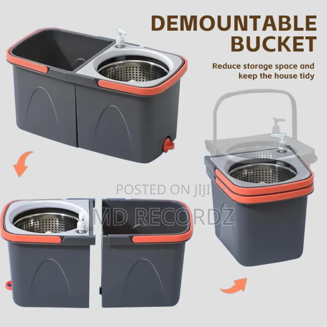 Demountable 360 Spin Mop Bucket