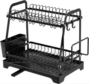Metal Plate Rack Plus Drain