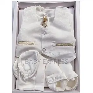 Newborn Christening Naming Ceremony Suit - Full 5-Piece Set