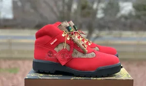 Timberland Supreme Field Boots Red Black