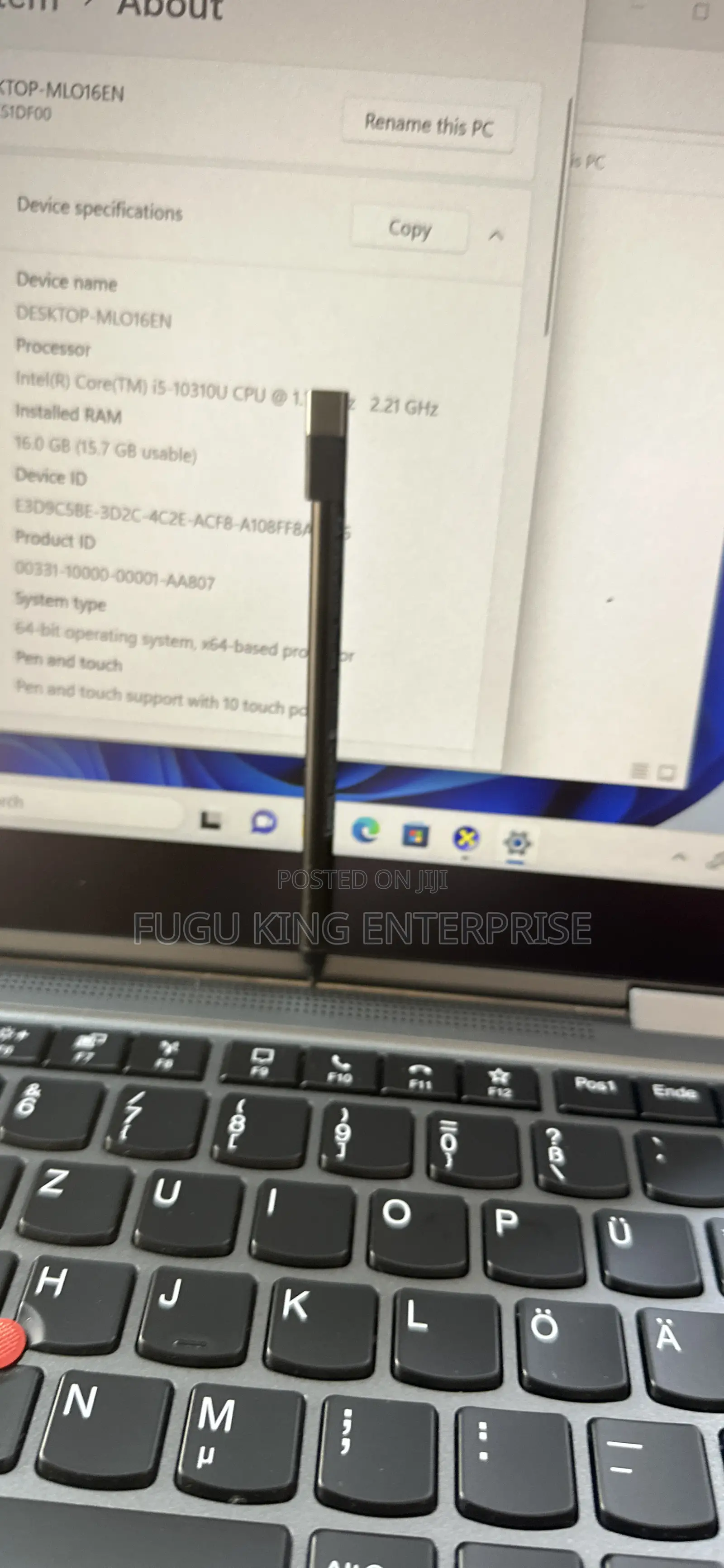 Laptop Lenovo ThinkPad X1 Yoga 16GB Intel Core i5 SSD 256GB