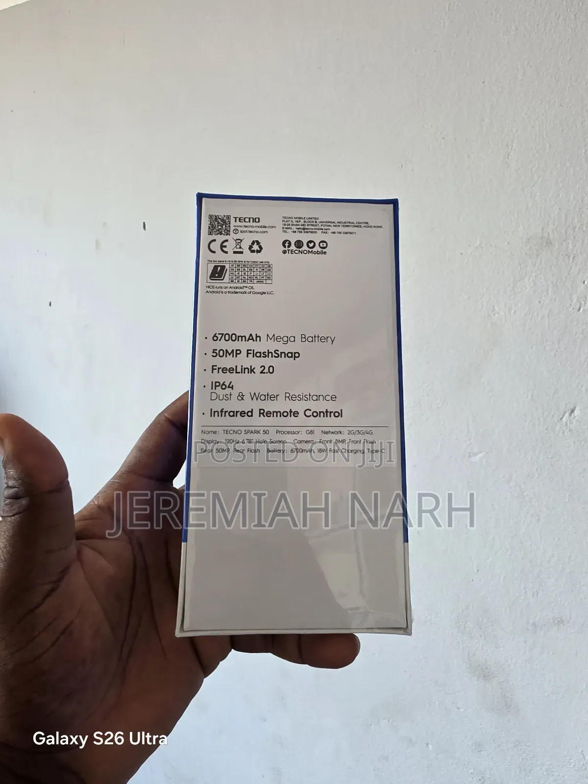 New Tecno Spark 50 128 GB Black