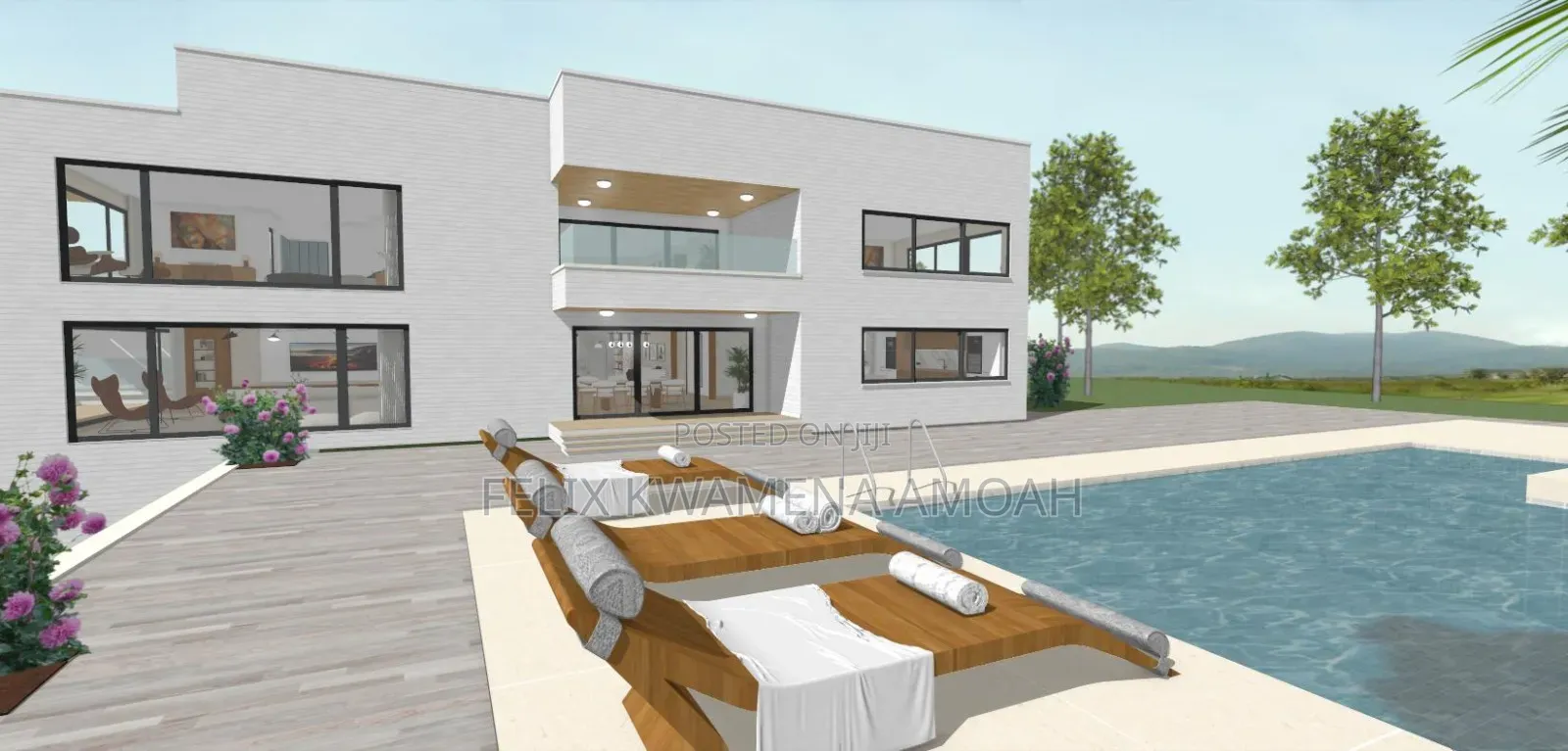 5 Bedroom Townhouse Design Construction With Swimming Pool