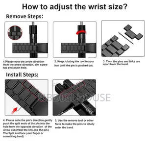Pixel Stainless Steel Watch Strap