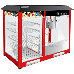Big Size Electric Popcorn Making Machine With Warming Showcase