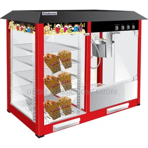 Big Size Electric Popcorn Making Machine With Warming Showcase