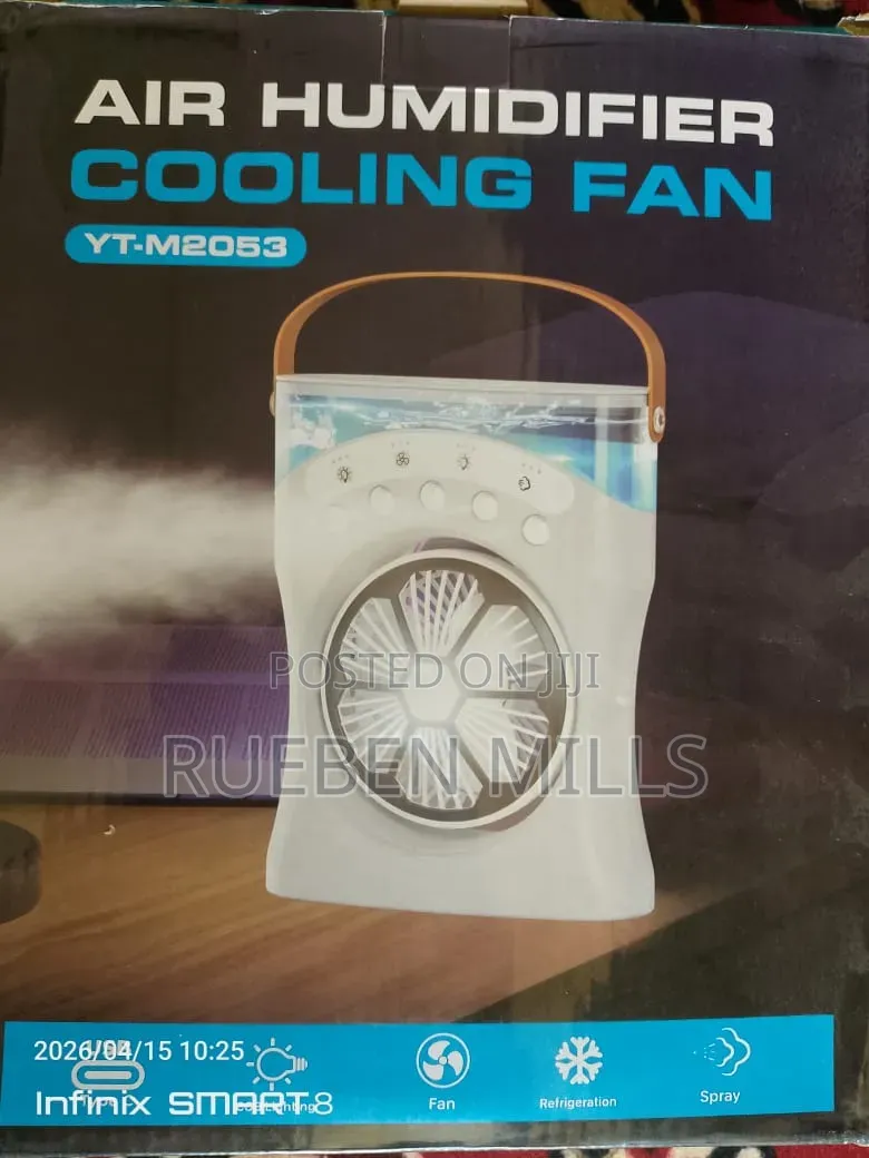 Yt-m2053 Air Humidifier Cooling Fan Cordless Rechargeable Chargeable