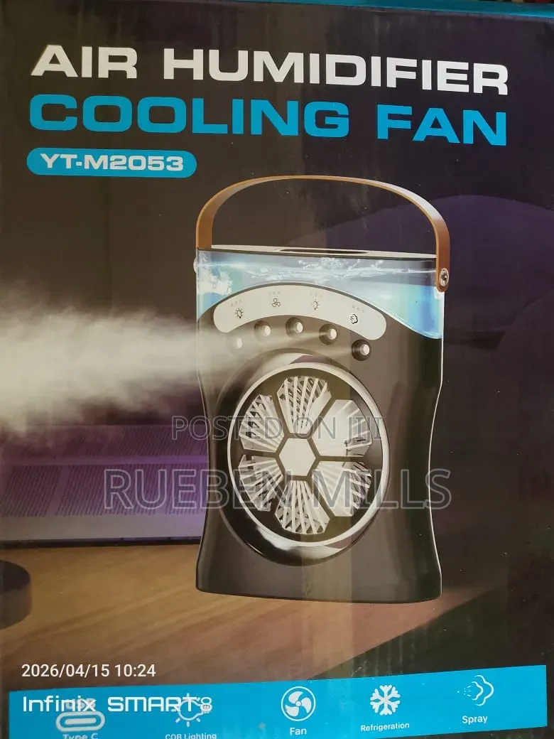 Desktop Rechargeable Spray Mist Humidifier Cooling Fan
