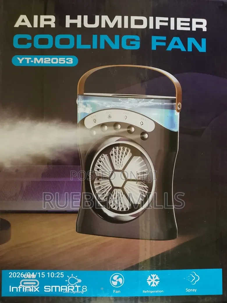 Desktop Rechargeable Spray Mist Humidifier Cooling Fan