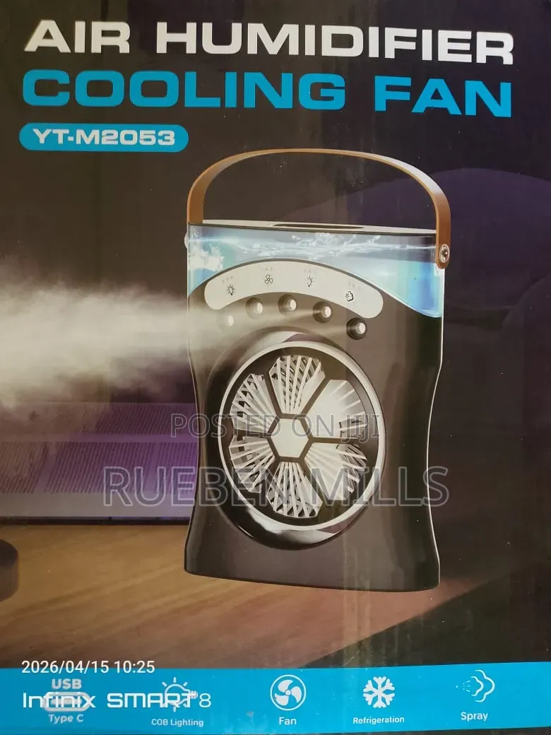 Desktop Rechargeable Spray Mist Humidifier Cooling Fan