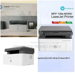 Hp Laserjet 136a Printer B/W Print Scan Copy / 110a Toner
