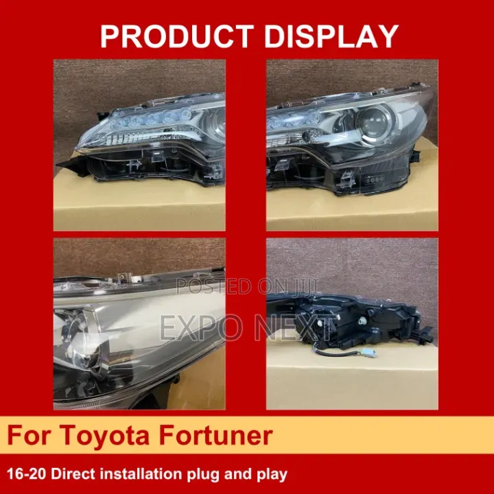 Toyota Fortuner 2016-2020 Led Headlight Light Plug and Play Pair